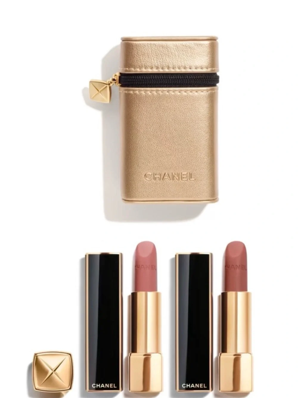 NWT- Limited Edition Chanel 6 pc Set Rouge Allure Lipstick in Gold Case Sold Out - Picture 5 of 9